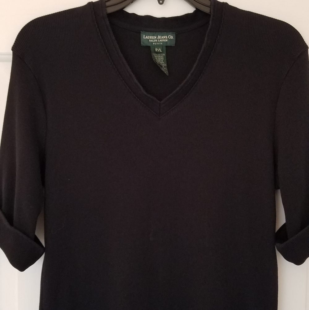 Black S/S Lauren Jeans Co T- shirt